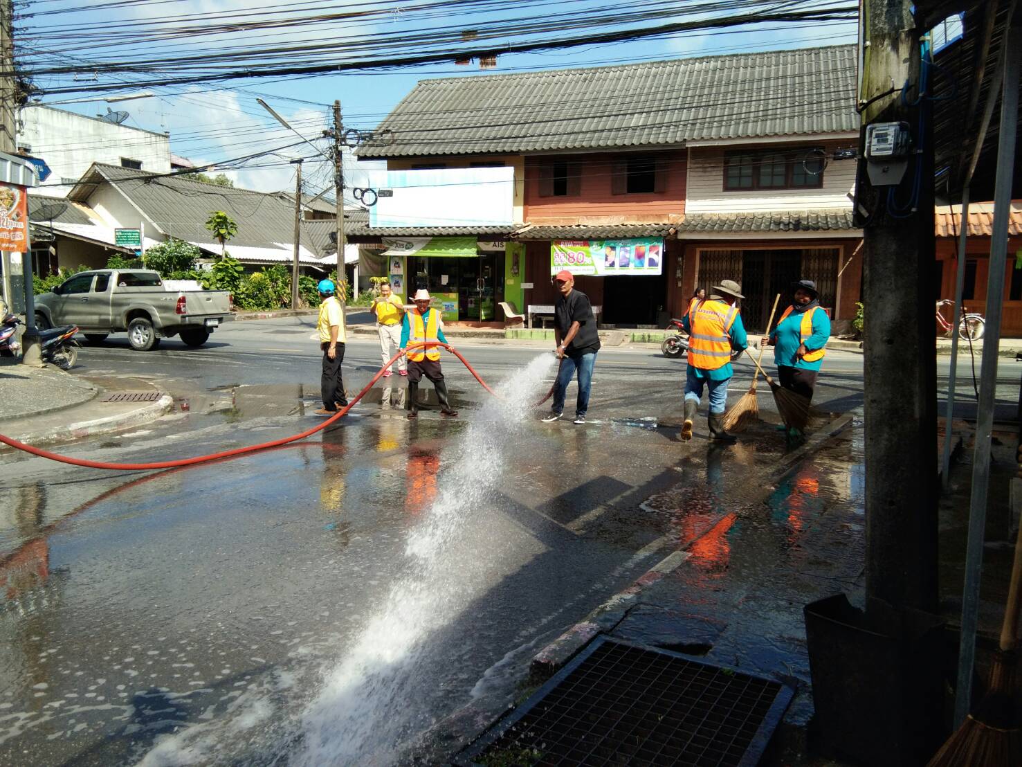 กองสาธารณสุขร่วมกับงานป้องกัน